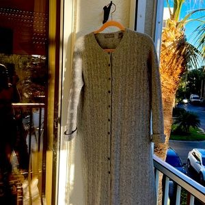 Grey cashmere long grey sweater